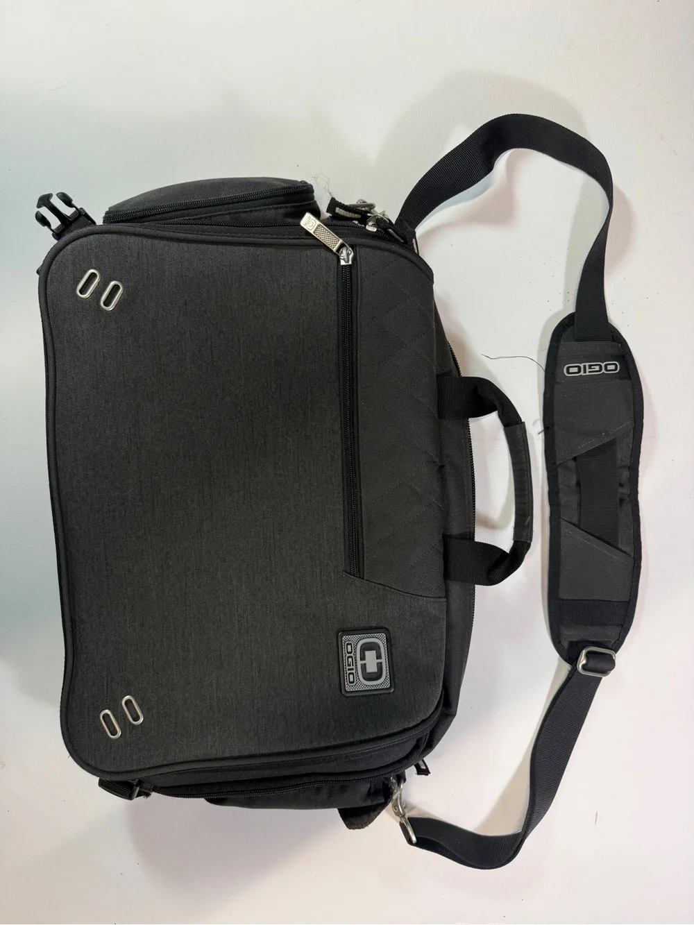 OGIO Black Laptop Briefcase with Padded Shoulder Strap